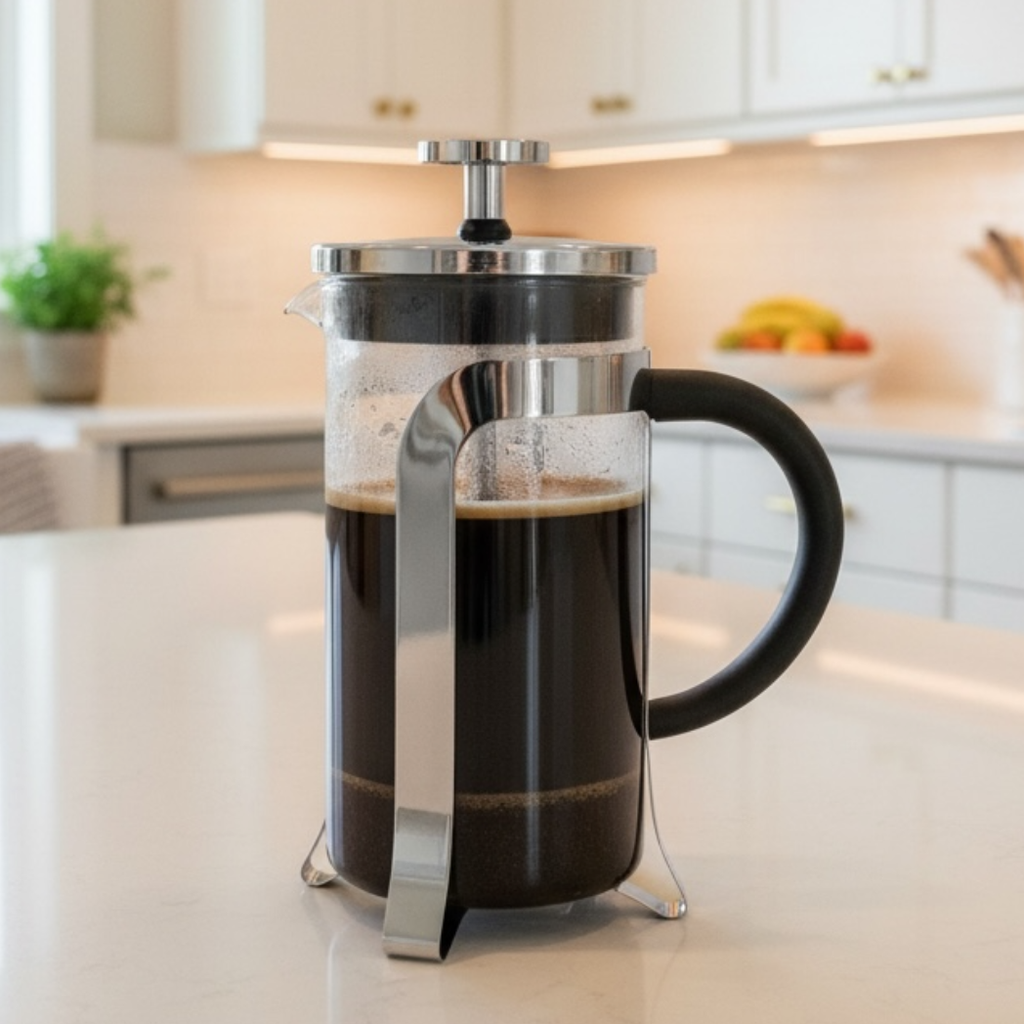 French Press Coffee Plunger | Borosilicate Glass Coffee Maker | 350ml, 600ml, 1000ml