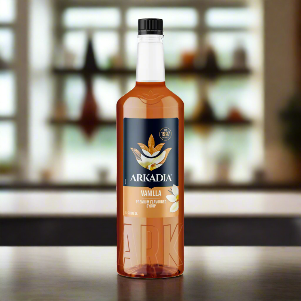 Arkadia Vanilla Premium Coffee Syrup 1 Litre Bottle