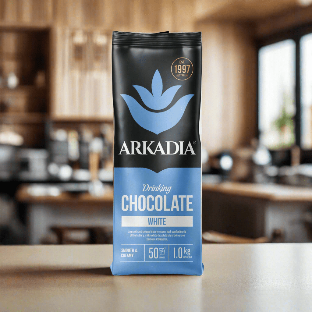 Arkadia White Drinking Chocolate 1kg - Creamy Decadence – Specialty Coffee | Mahalia Coffee
