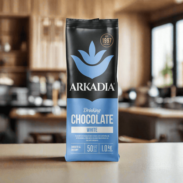 Arkadia White Drinking Chocolate 1kg - Creamy Decadence – Specialty Coffee | Mahalia Coffee