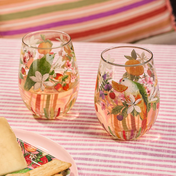 Bountiful Harvest Large Glass Tumbler - Set of 2 – Specialty Coffee | Mahalia Coffee