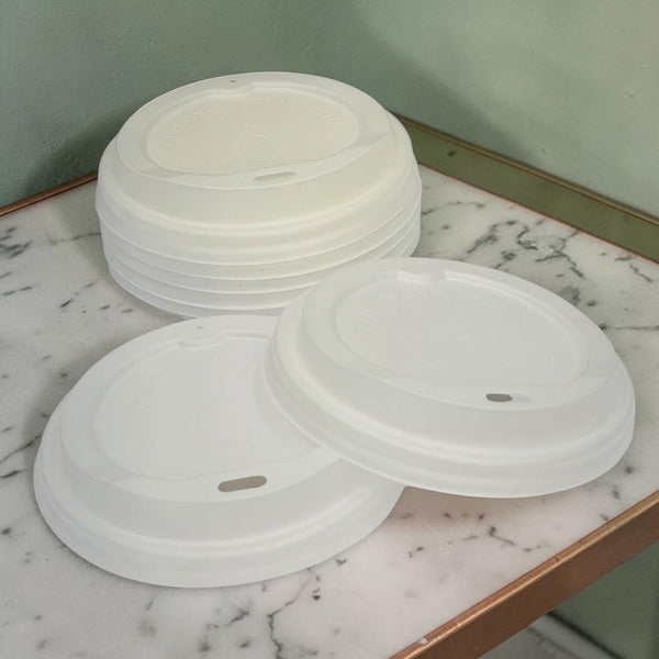 Compostable PLA Lids | Fits 8oz, 12oz & 16oz Cups - Carton of 1,000 – Specialty Coffee | Mahalia Coffee