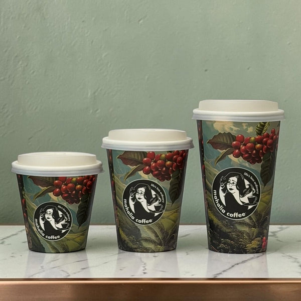 Compostable Takeaway Coffee Cups I Cartons of 1,000 – Specialty Coffee | Mahalia Coffee