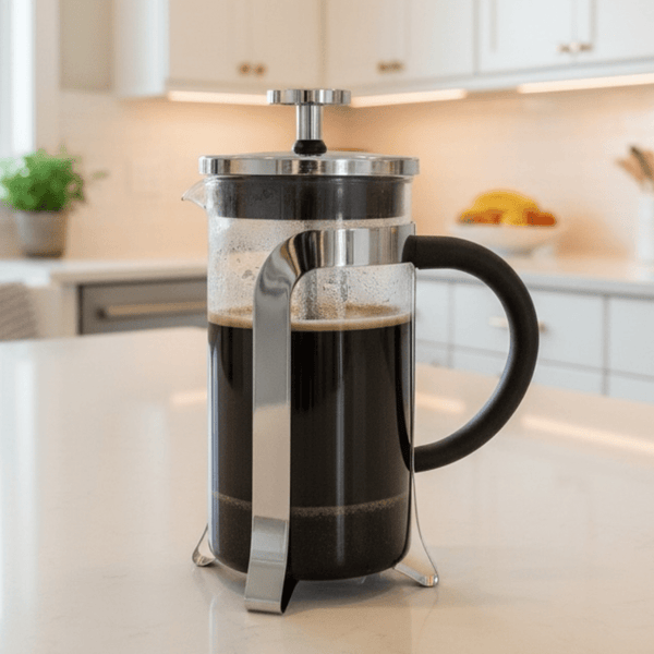 Euroline French Press Coffee Plunger | Borosilicate Glass Coffee Maker | 350ml, 600ml, 1000ml – Specialty Coffee | Mahalia Coffee