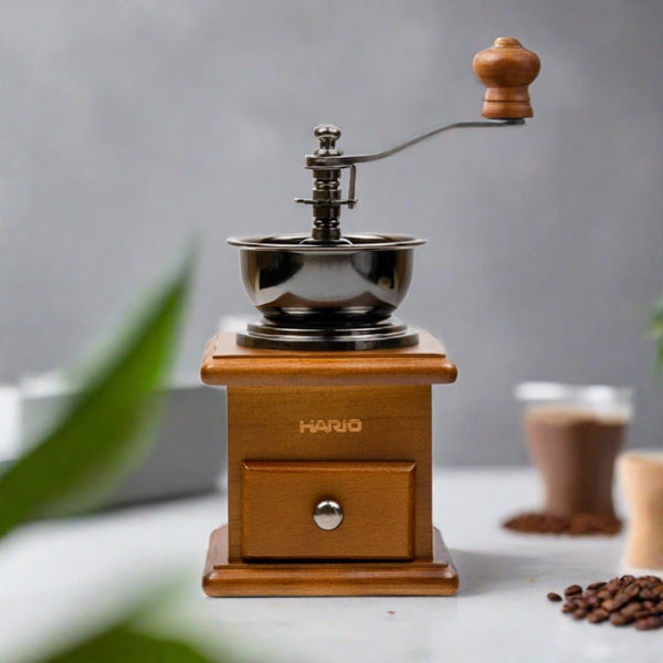 Hario Classic Vintage Coffee Grinder | Ceramic Burrs – Specialty Coffee | Mahalia Coffee