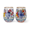 Mediterranean Summer Large Glass Tumblers - Set of 2 – Specialty Coffee | Mahalia Coffee