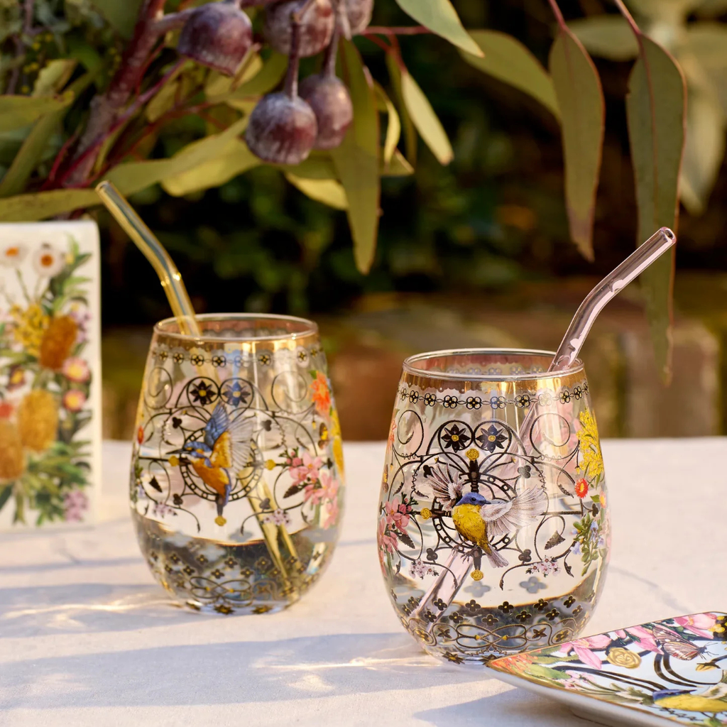 Royal Botanic Gardens Victoria Large Glass Tumblers - Set of 2 – Specialty Coffee | Mahalia Coffee