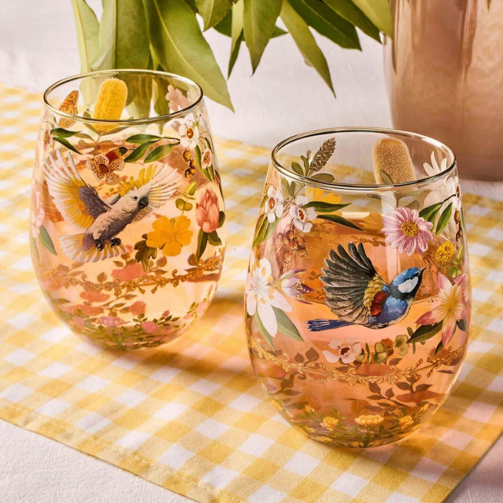 The Secret World Of The Bush Large Glass Tumbler - Set of 2 – Specialty Coffee | Mahalia Coffee