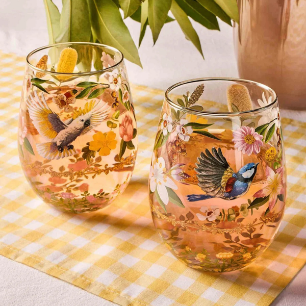 The Secret World Of The Bush Large Glass Tumbler - Set of 2 – Specialty Coffee | Mahalia Coffee