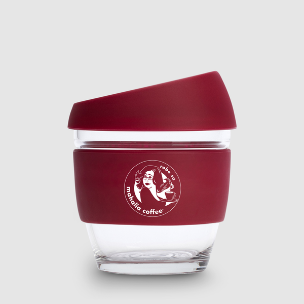 Mahalia Coffee Reusable Red Takeaway Cup 8oz