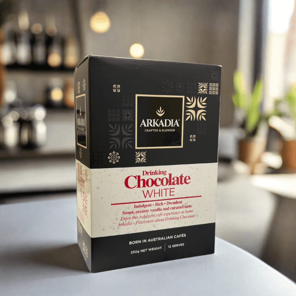 Arkadia White Drinking Chocolate 250g - Creamy Decadence – Specialty Coffee | Mahalia Coffee