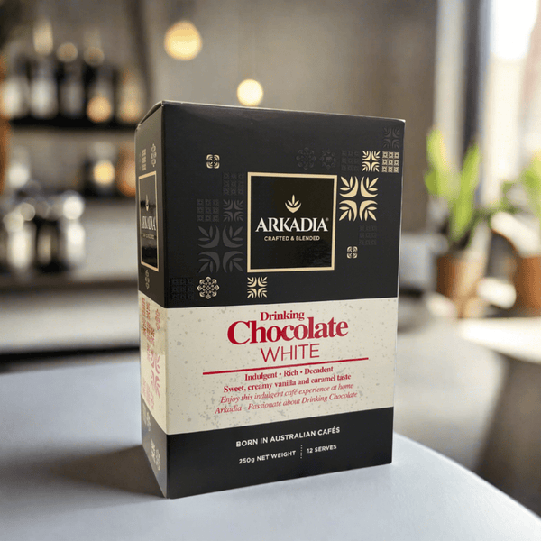 Arkadia White Drinking Chocolate 250g - Creamy Decadence – Specialty Coffee | Mahalia Coffee
