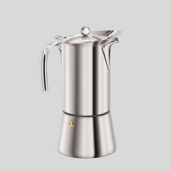 Stainless Steel Stovetop Espresso Maker 10 Cup - Euroline